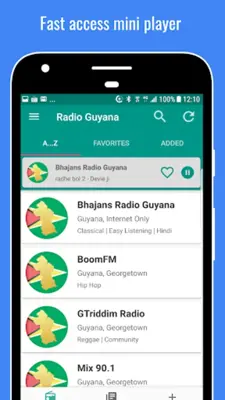 Radio Guyana android App screenshot 5